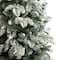 5ft. Pre-Lit Flocked North Carolina Fir Artificial Christmas Tree, Clear Lights